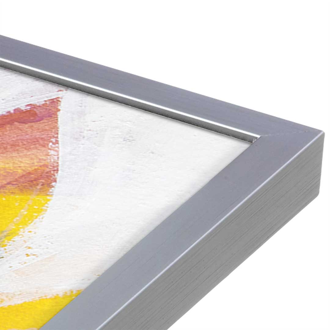 [Color:Polished Chrome], Picture of art in a Polished Chrome frame at an angle