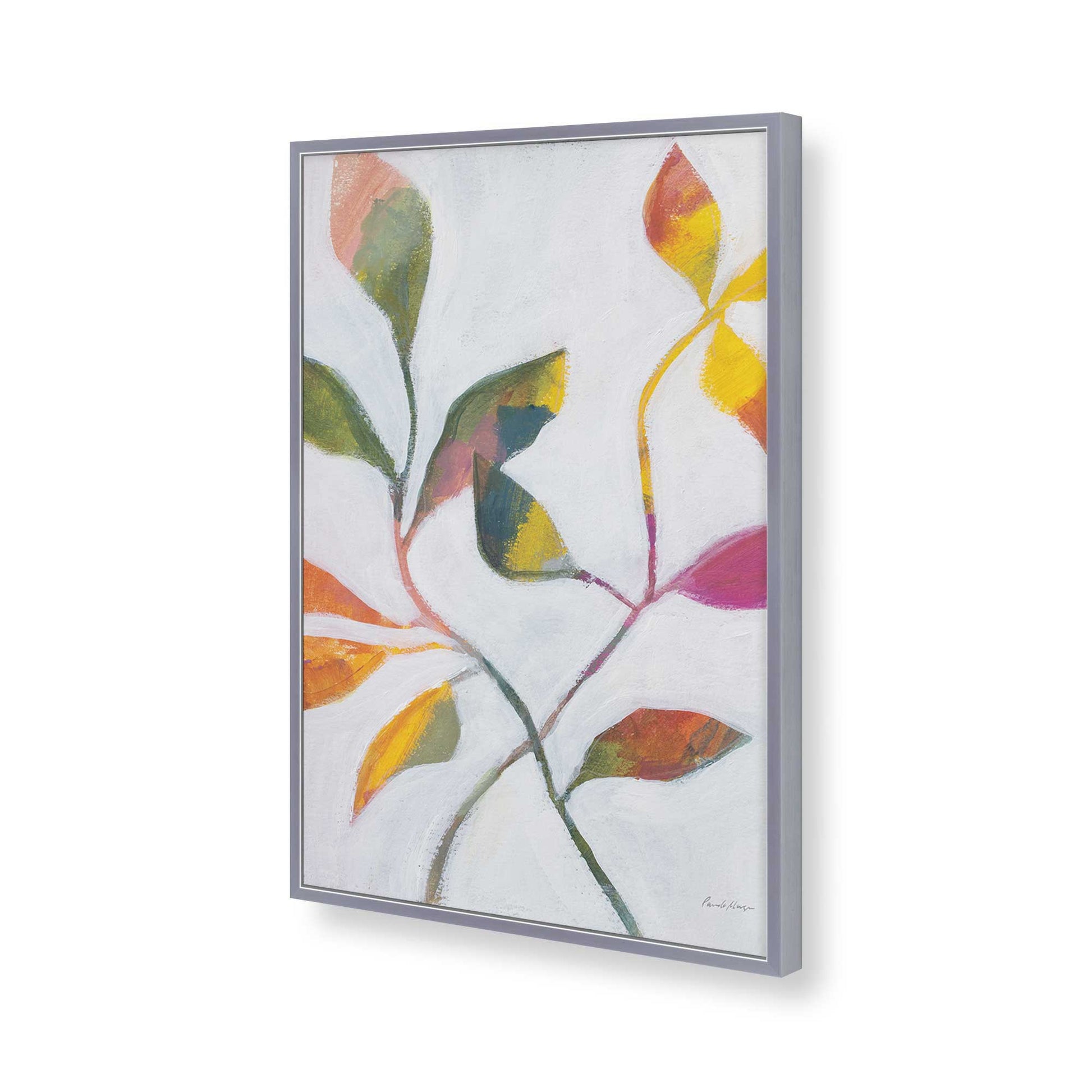 [Color:Polished Chrome], Picture of art in a Polished Chrome frame of the corner