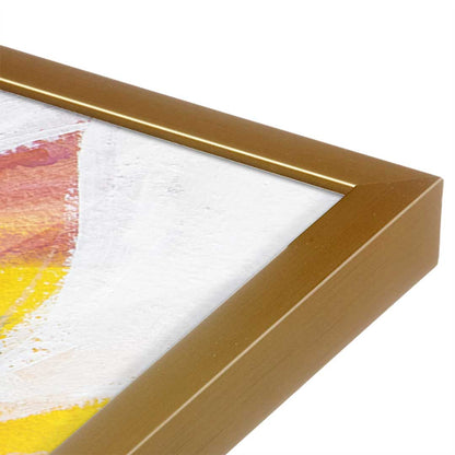 [Color:Polished Gold], Picture of art in a Polished Gold frame at an angle