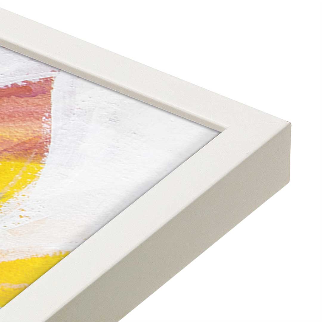 [Color:Opaque White], Picture of art in a Opaque White frame at an angle