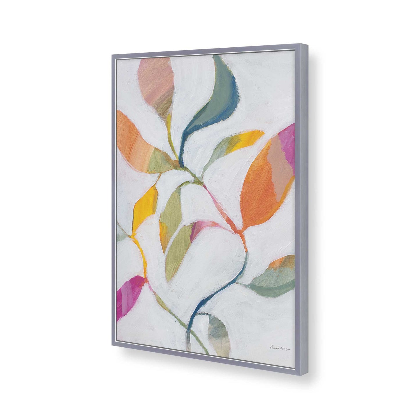 [Color:Polished Chrome], Picture of art in a Polished Chrome frame of the corner