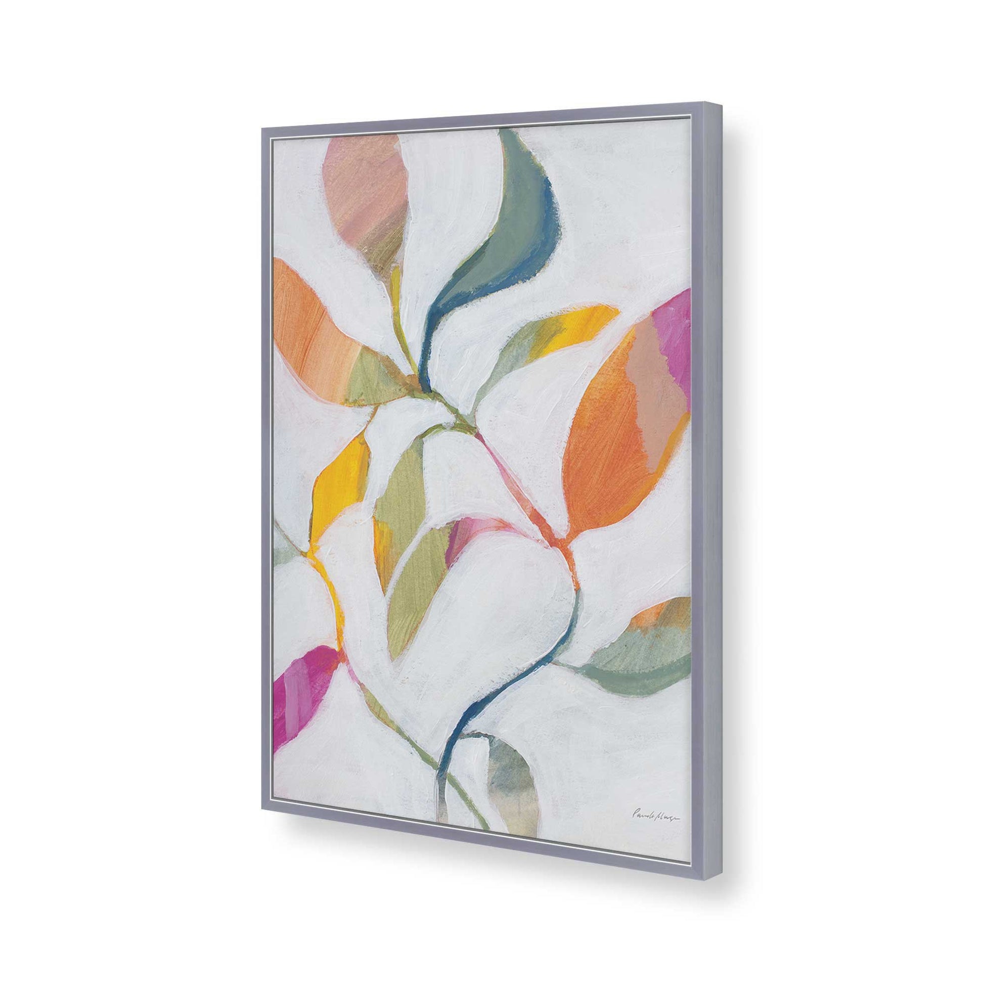 [Color:Polished Chrome], Picture of art in a Polished Chrome frame of the corner