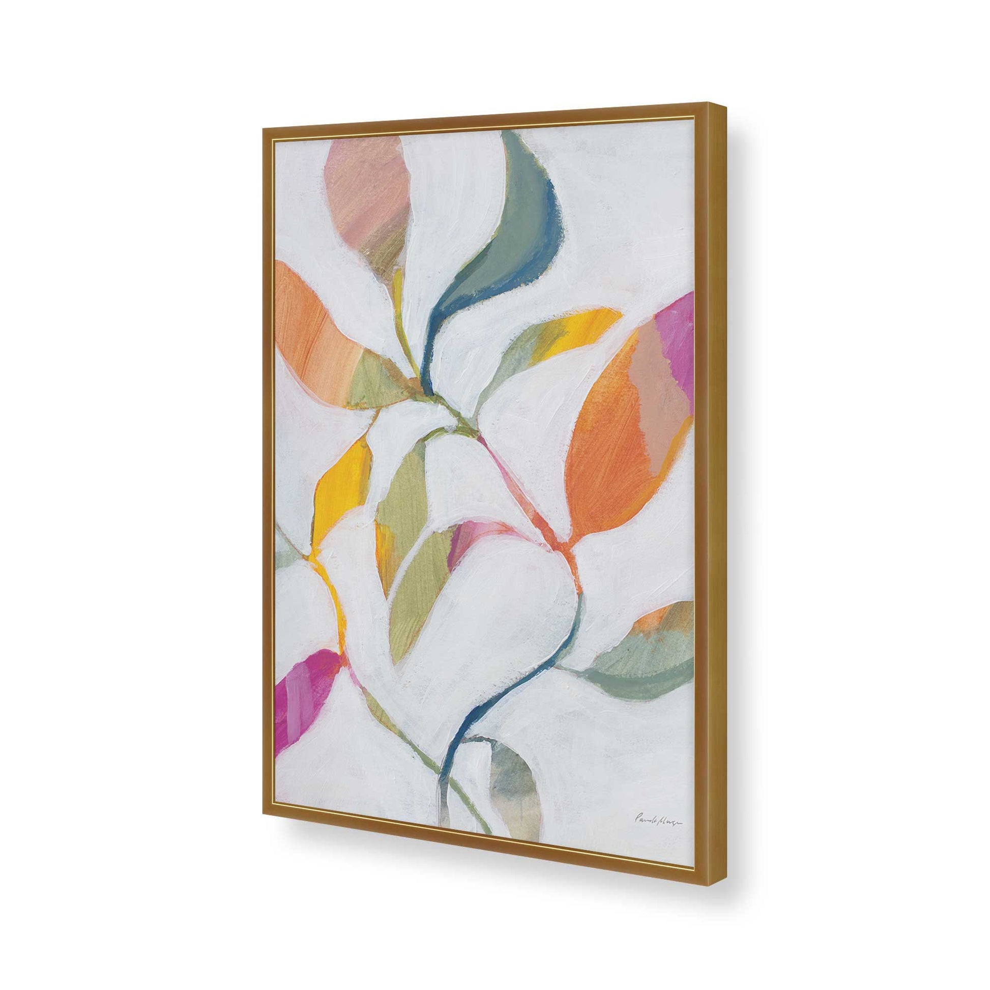 [Color:Polished Gold], Picture of art in a Polished Gold frame of the corner