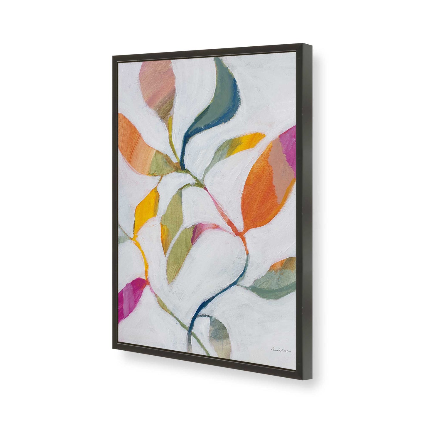 [Color:Satin Black], Picture of art in a Satin Black frame of the corner