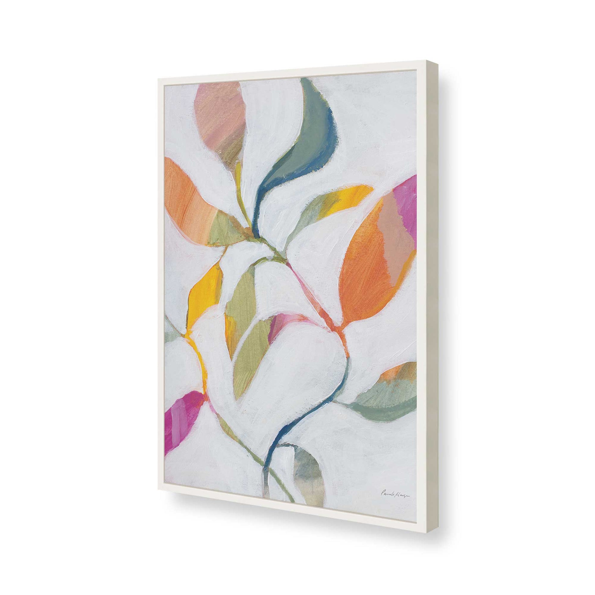 [Color:Opaque White], Picture of art in a Opaque White frame of the corner