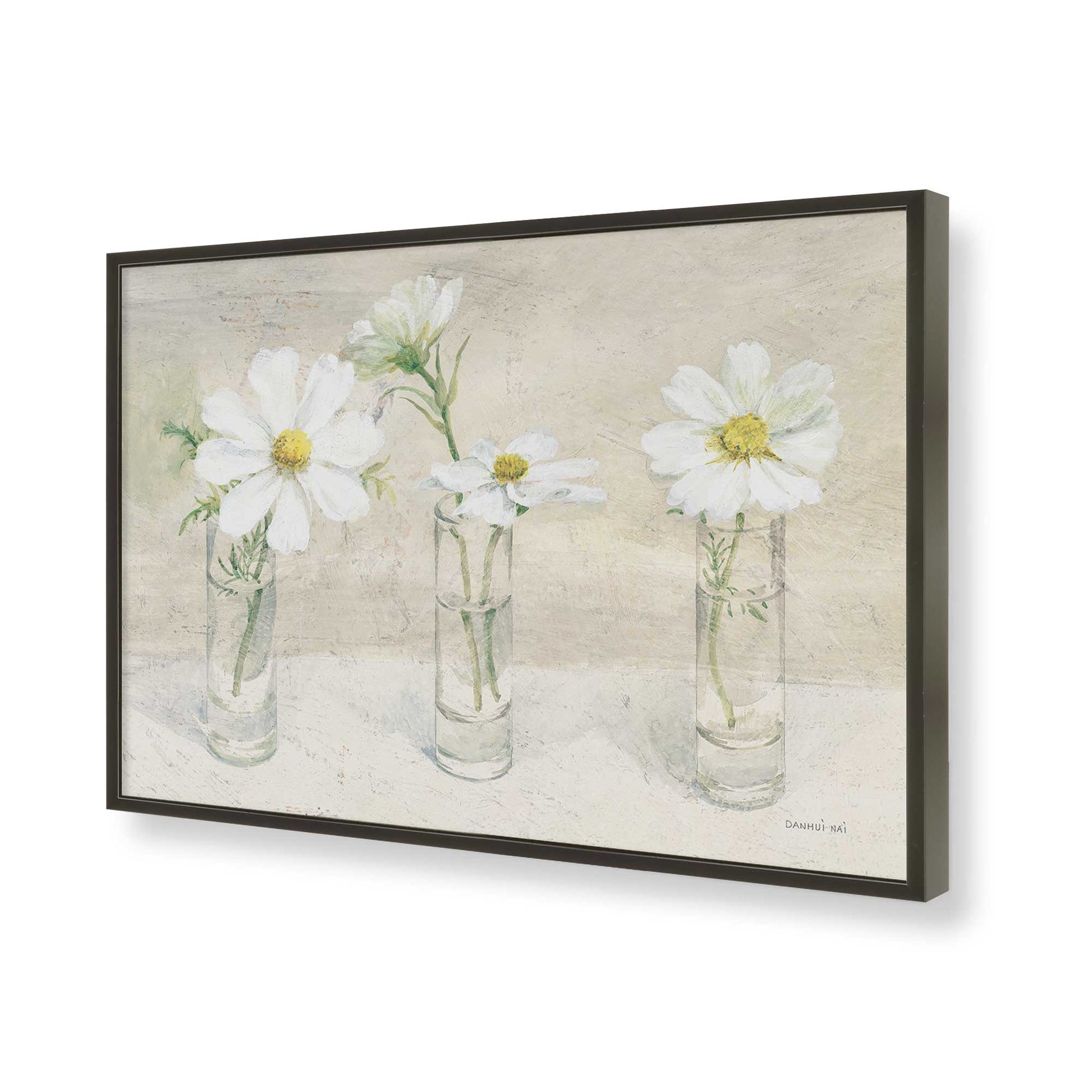 [Color:Satin Black], Picture of art in a Satin Black frame of the corner