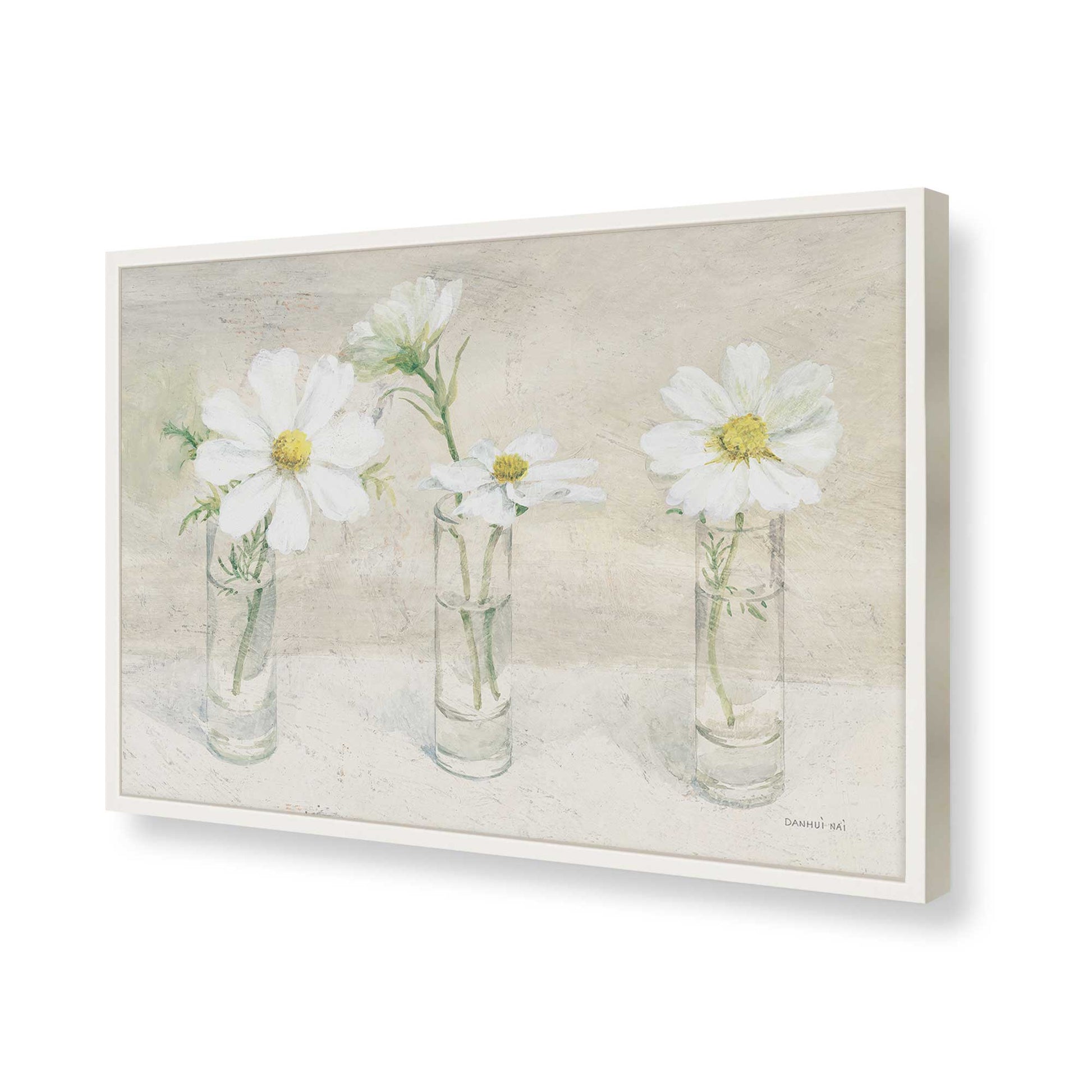 [Color:Opaque White], Picture of art in a Opaque White frame of the corner