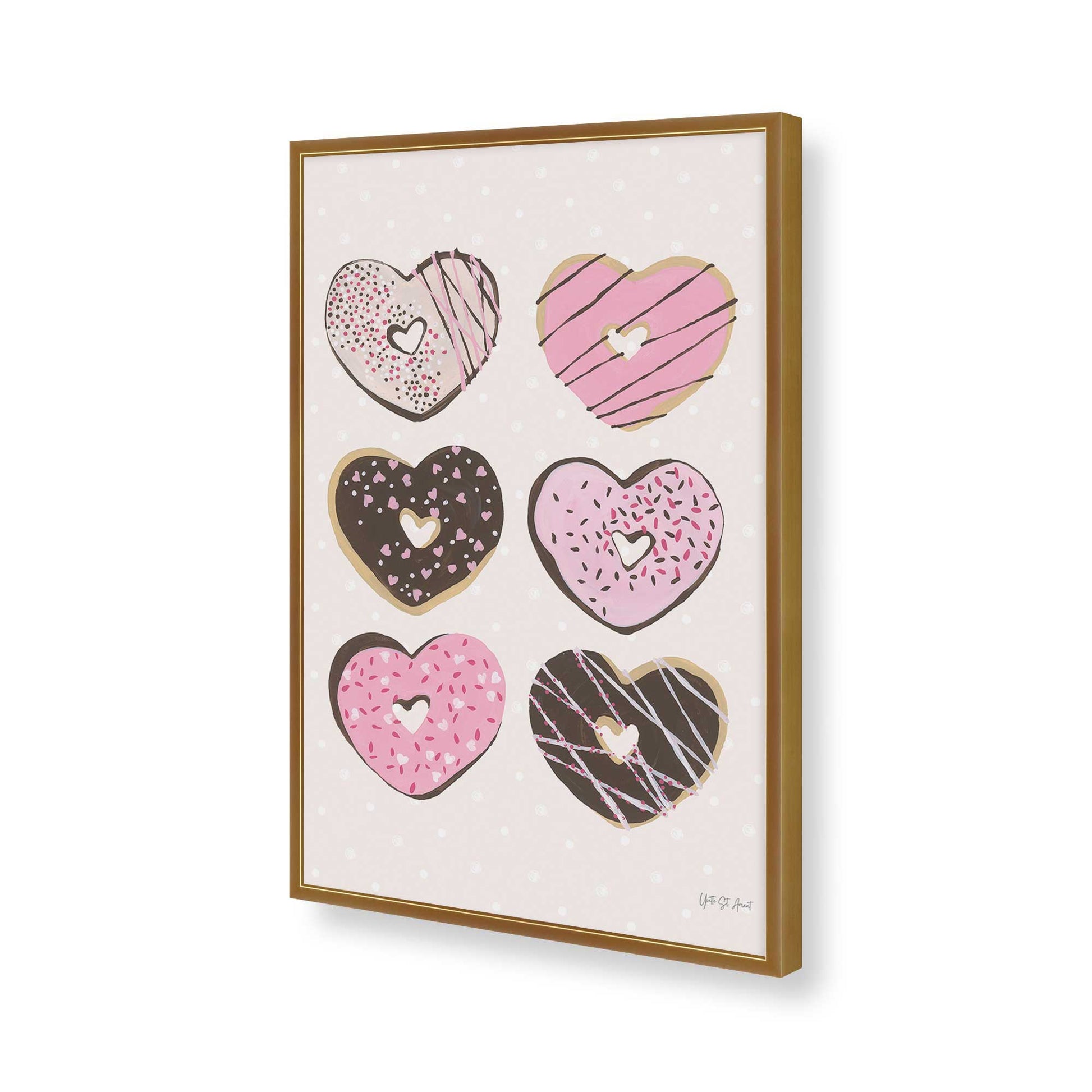 [Color:Polished Gold], Picture of art in a Polished Gold frame of the corner