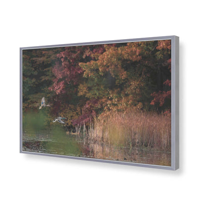 [Color:Polished Chrome], Picture of art in a Polished Chrome frame of the corner