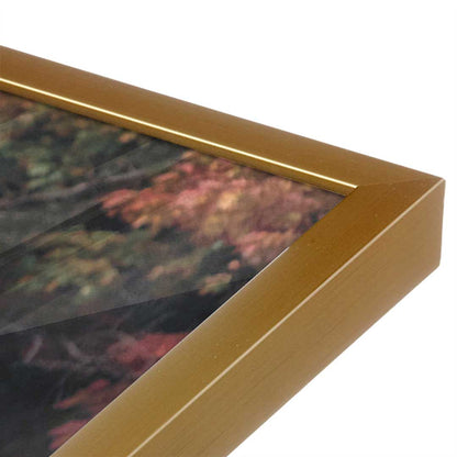 [Color:Polished Gold], Picture of art in a Polished Gold frame at an angle