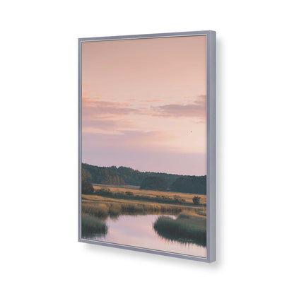 [Color:Polished Chrome], Picture of art in a Polished Chrome frame of the corner