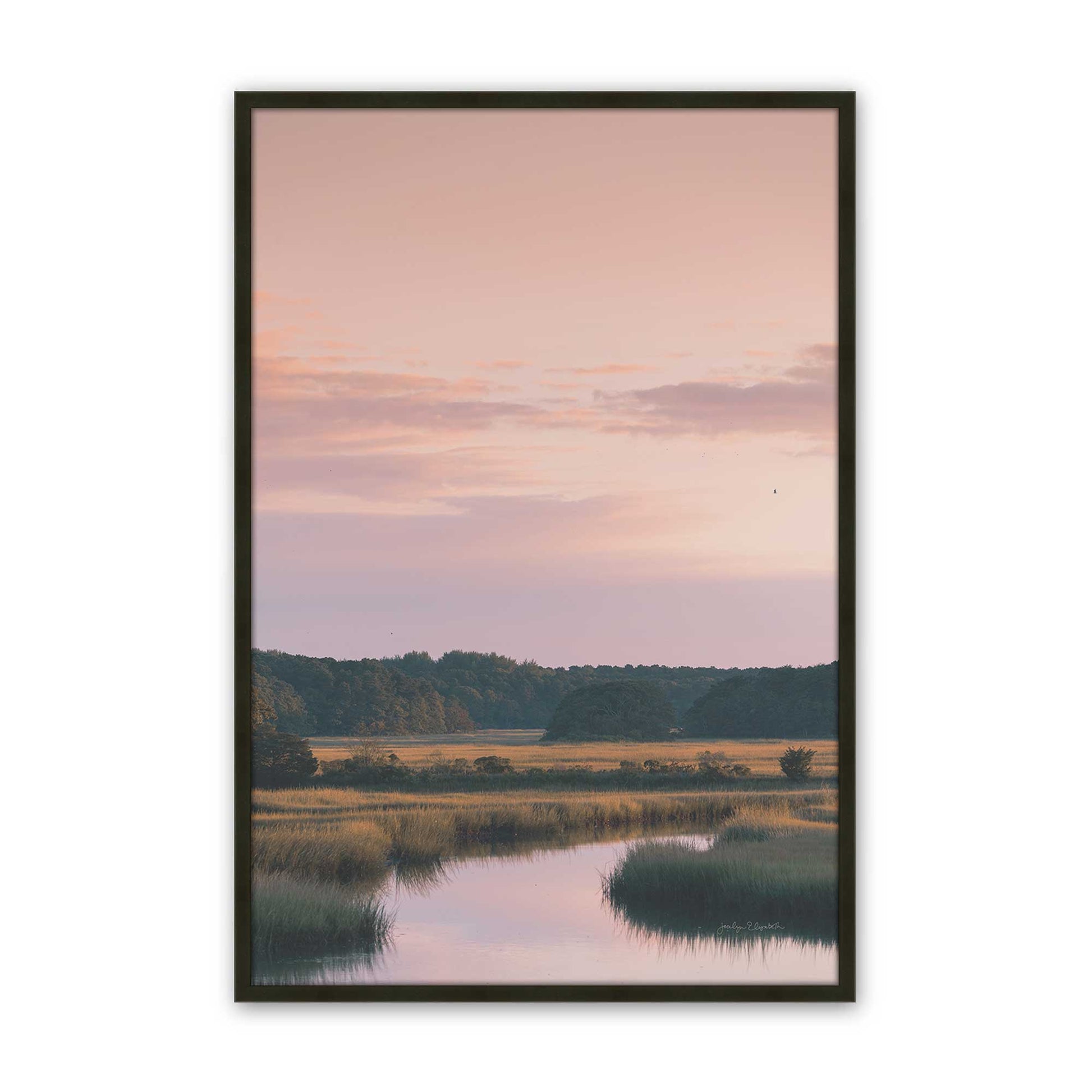 [Color:Satin Black], Picture of art in a Satin Black frame