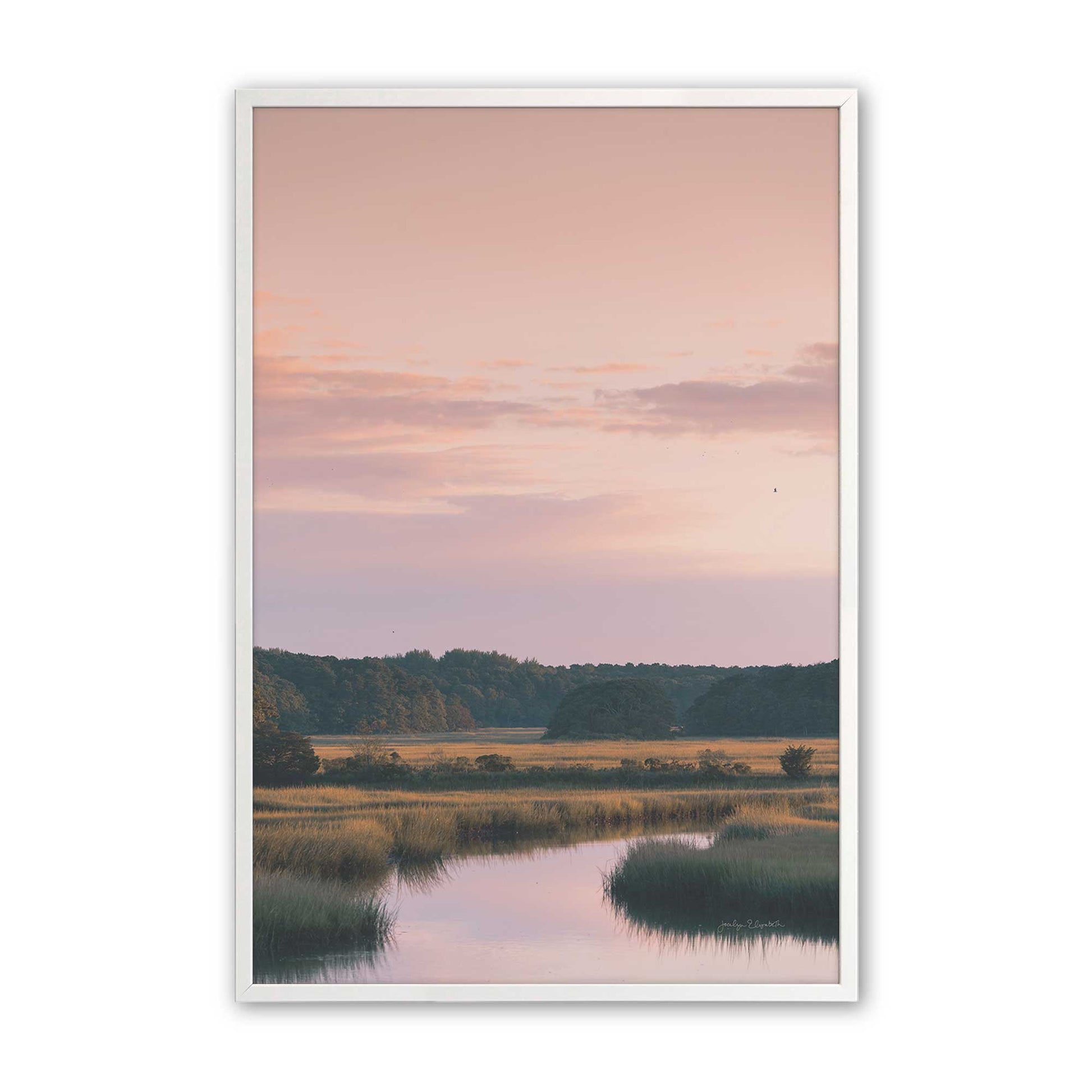 [Color:Opaque White], Picture of art in a Opaque White frame