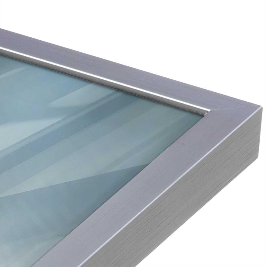 [Color:Polished Chrome], Picture of art in a Polished Chrome frame at an angle