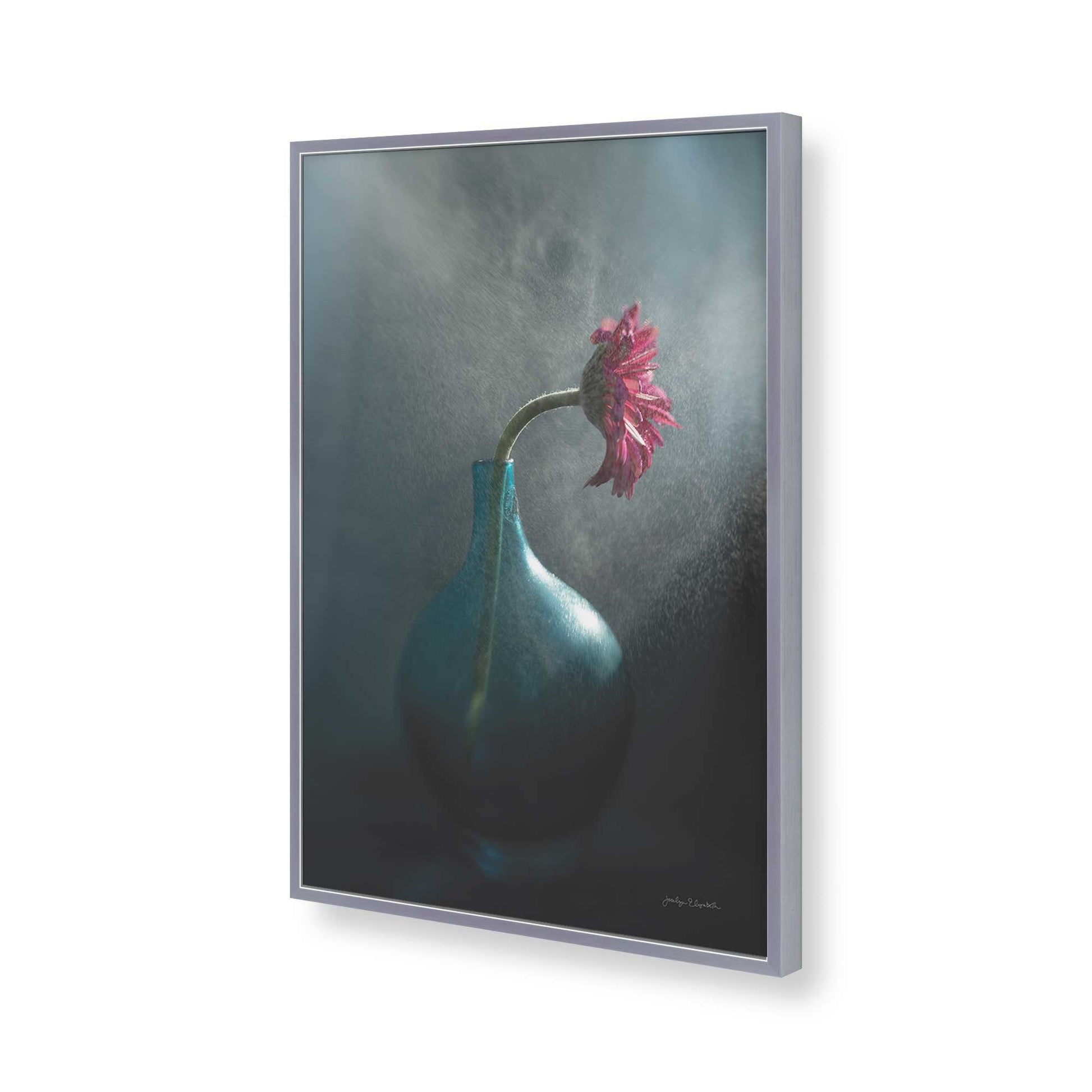 [Color:Polished Chrome], Picture of art in a Polished Chrome frame of the corner