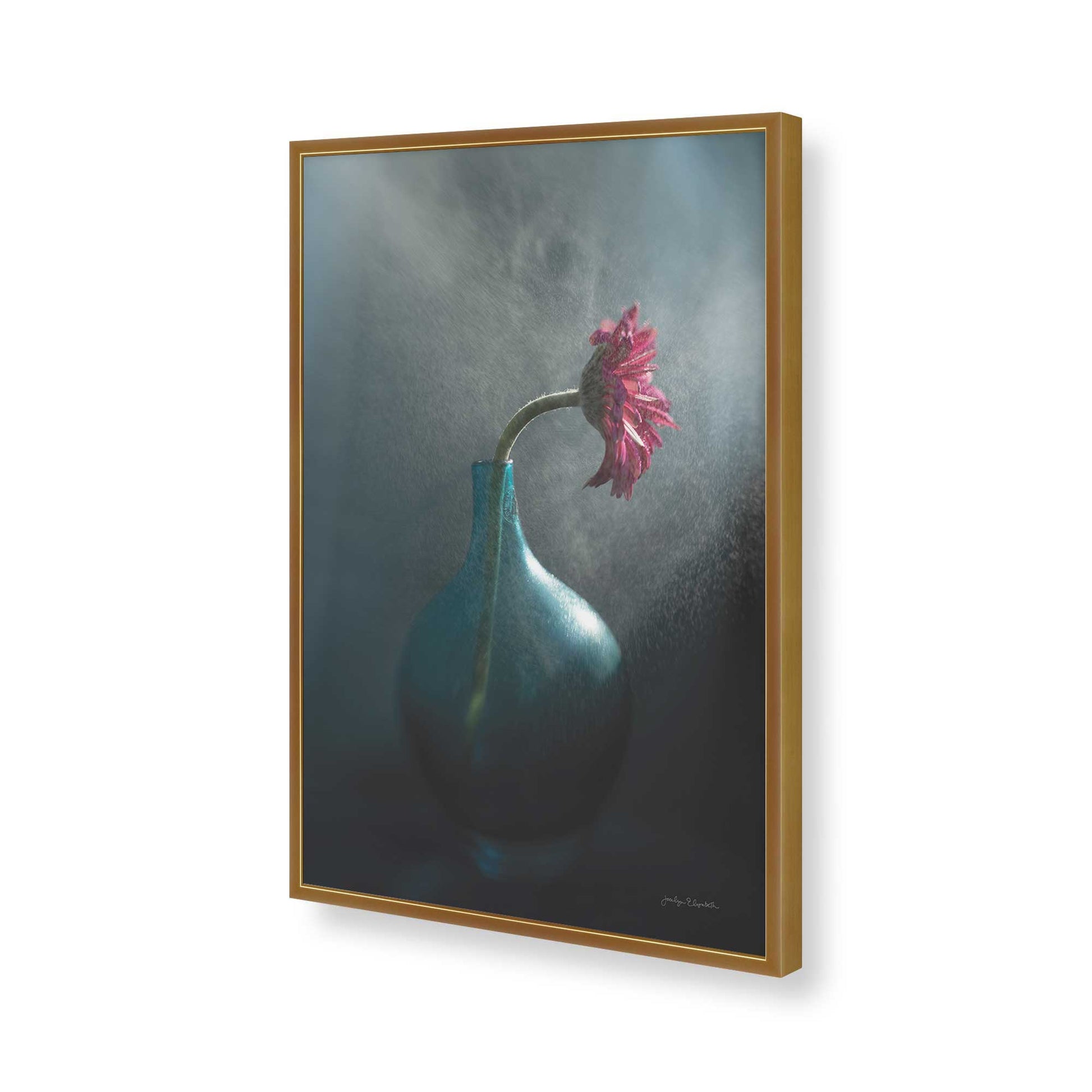 [Color:Polished Gold], Picture of art in a Polished Gold frame of the corner