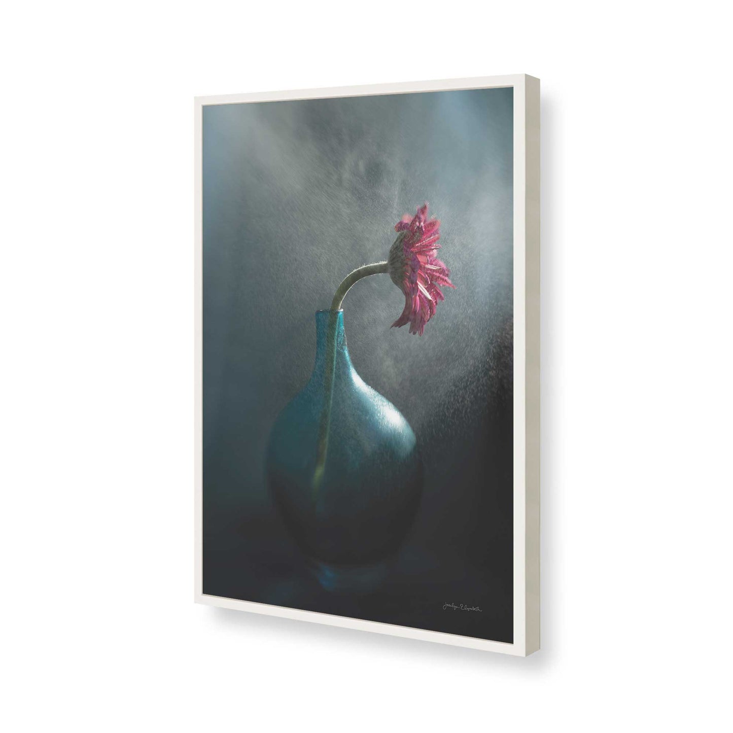 [Color:Opaque White], Picture of art in a Opaque White frame of the corner