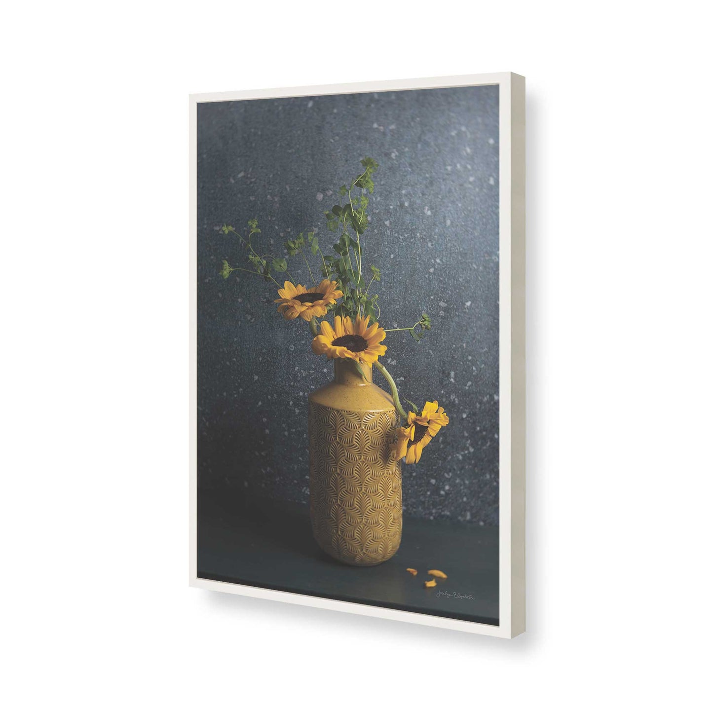 [Color:Opaque White], Picture of art in a Opaque White frame of the corner