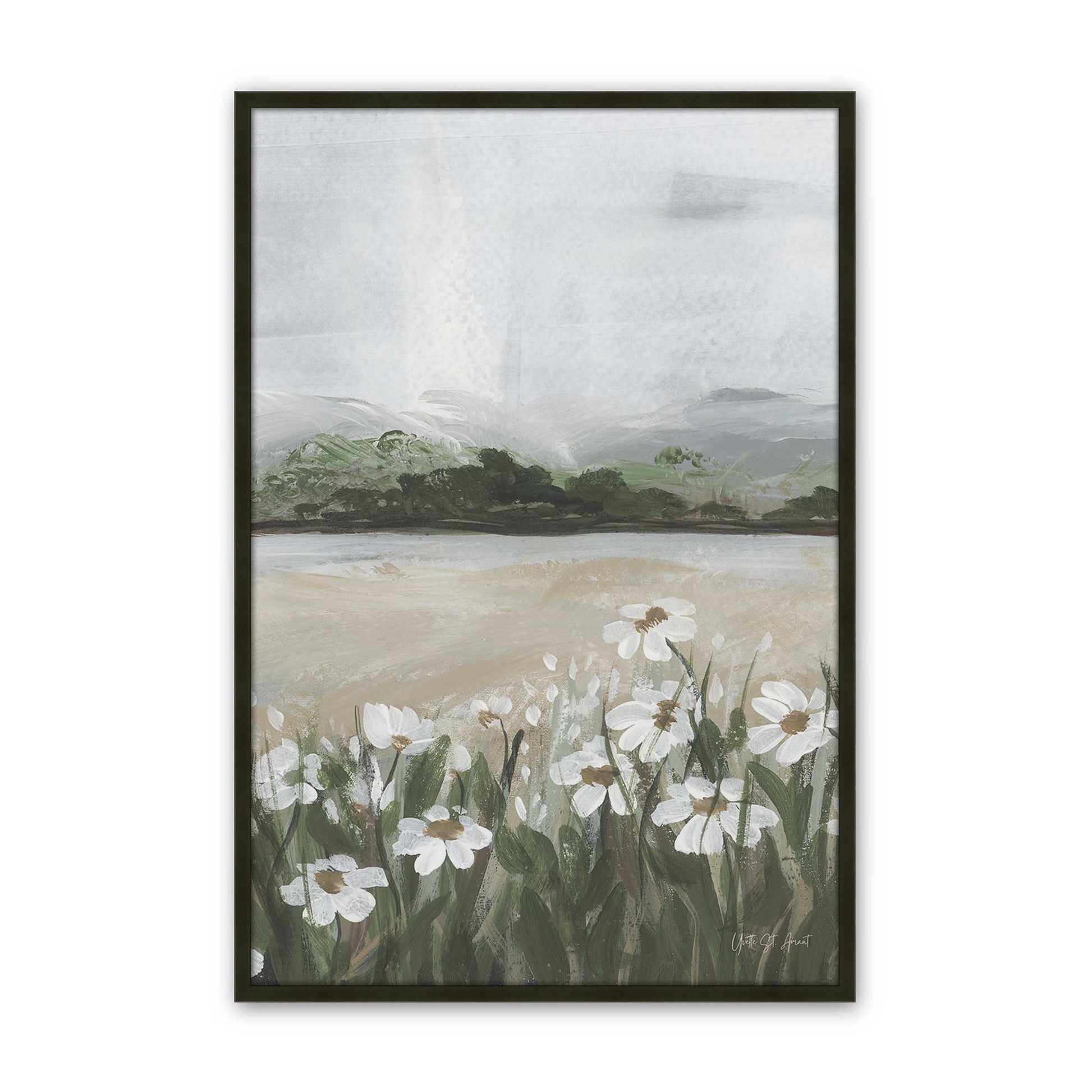 [Color:Satin Black], Picture of art in a Satin Black frame