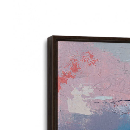 [Color:Espresso], Picture of art in a Espresso frame at an angle