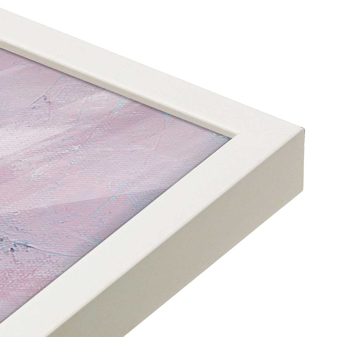 [Color:Opaque White], Picture of art in a Opaque White frame at an angle
