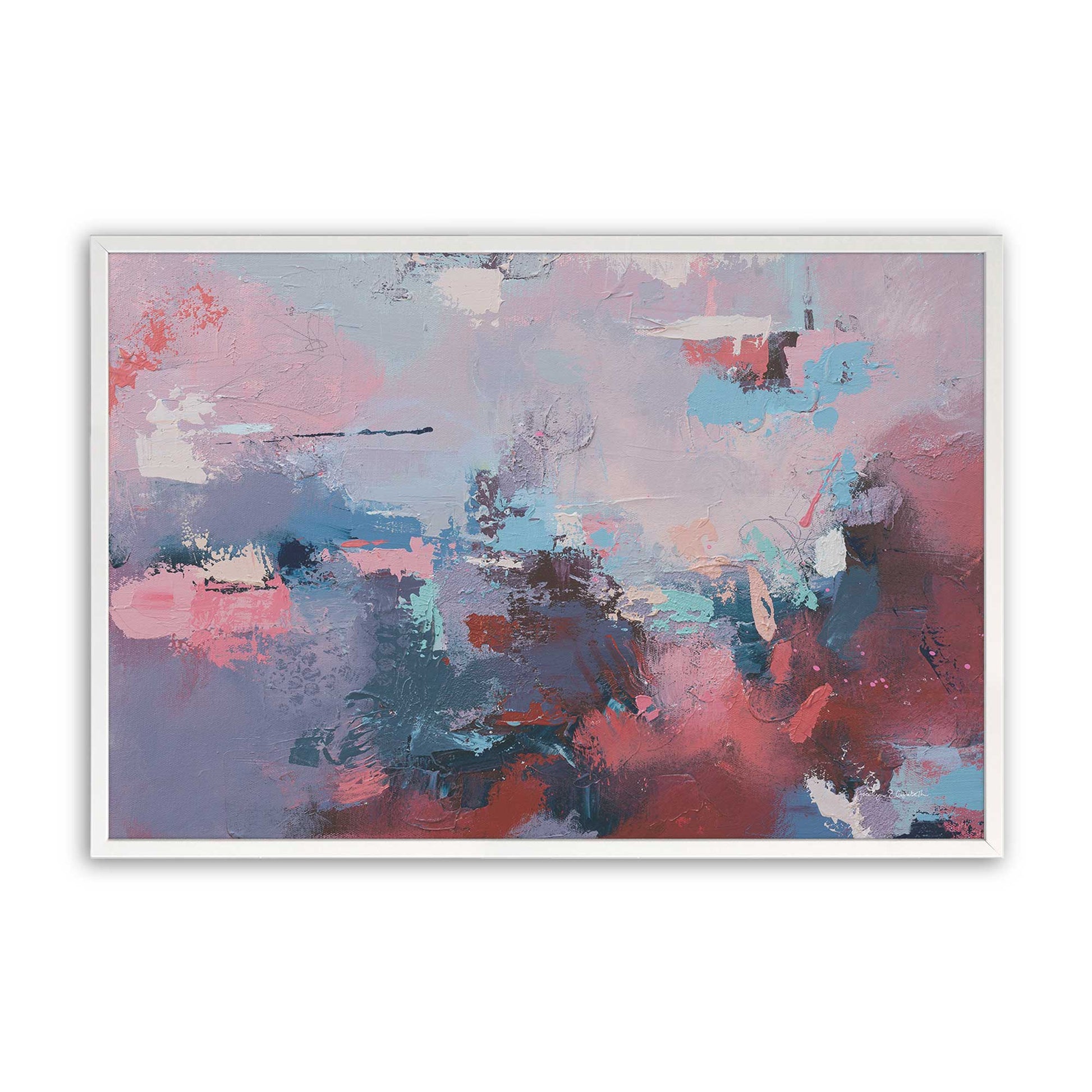 [Color:Opaque White], Picture of art in a Opaque White frame