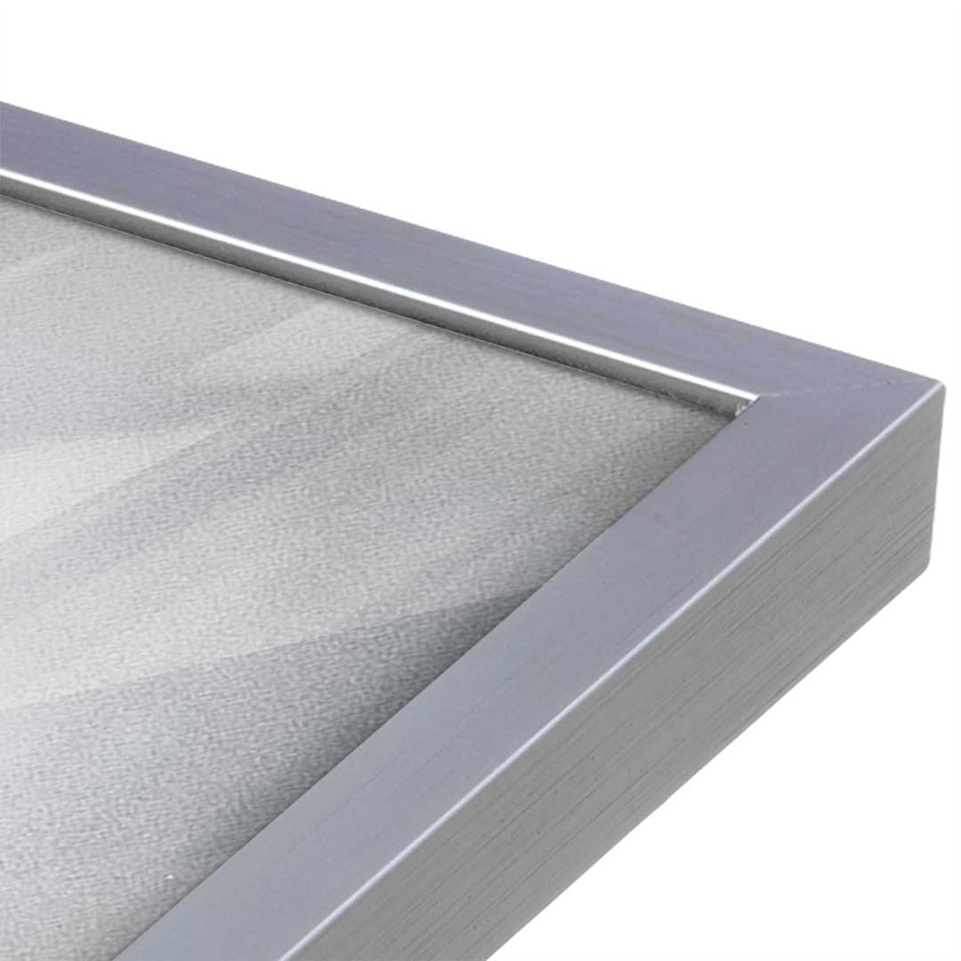 [Color:Polished Chrome], Picture of art in a Polished Chrome frame at an angle