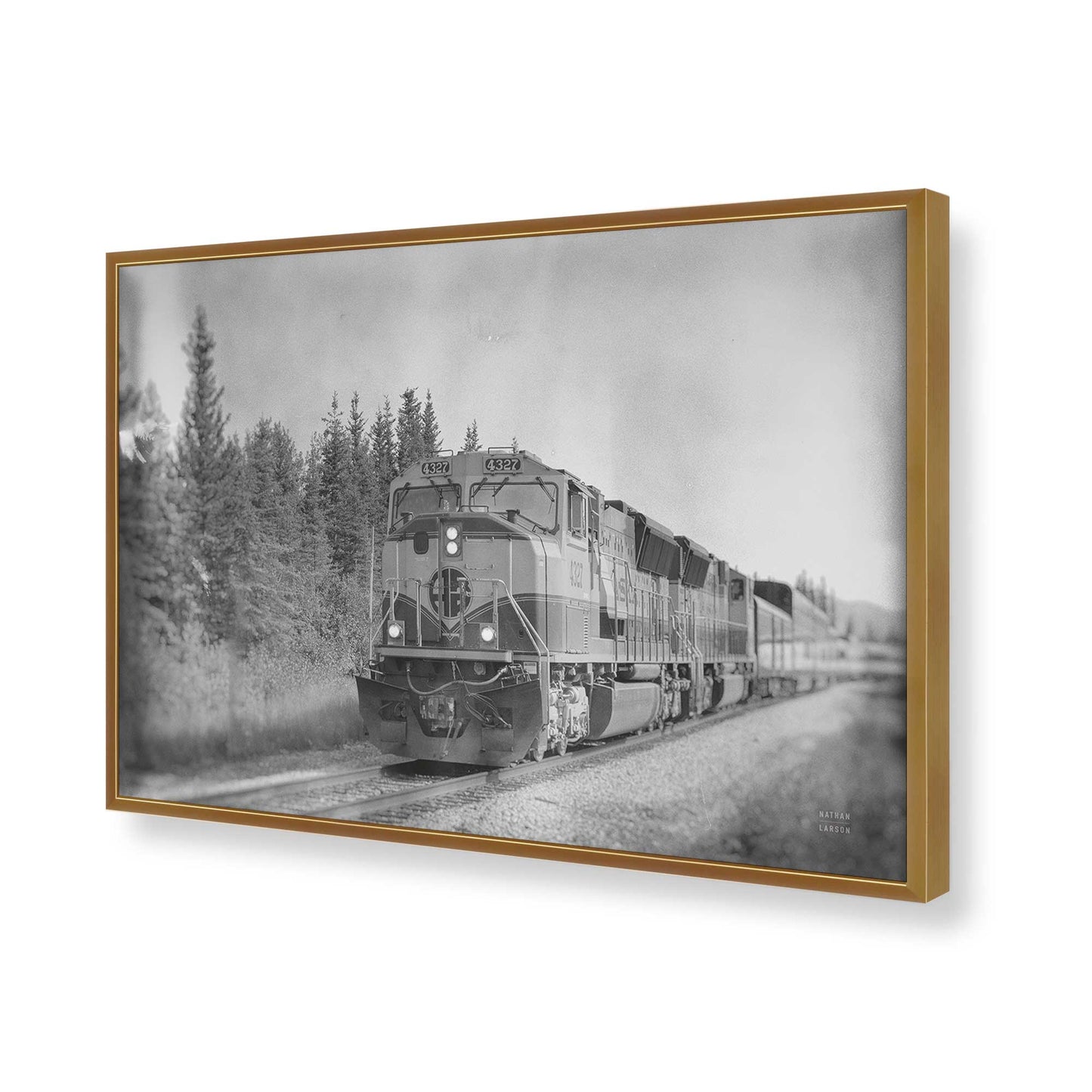 [Color:Polished Gold], Picture of art in a Polished Gold frame of the corner