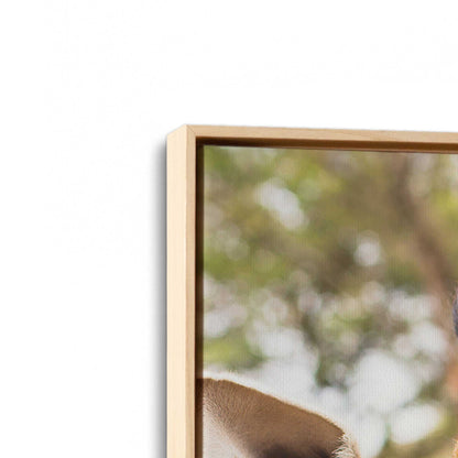 [Color:American Maple], Picture of art in a American Maple frame at an angle