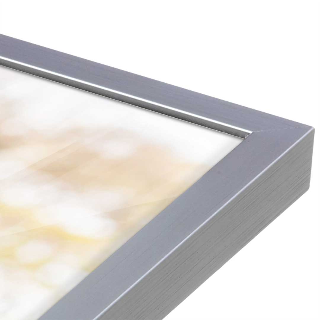 [Color:Polished Chrome], Picture of art in a Polished Chrome frame at an angle