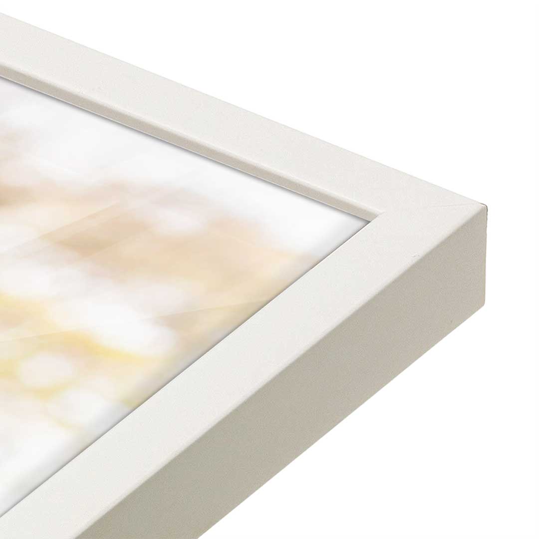 [Color:Opaque White], Picture of art in a Opaque White frame at an angle