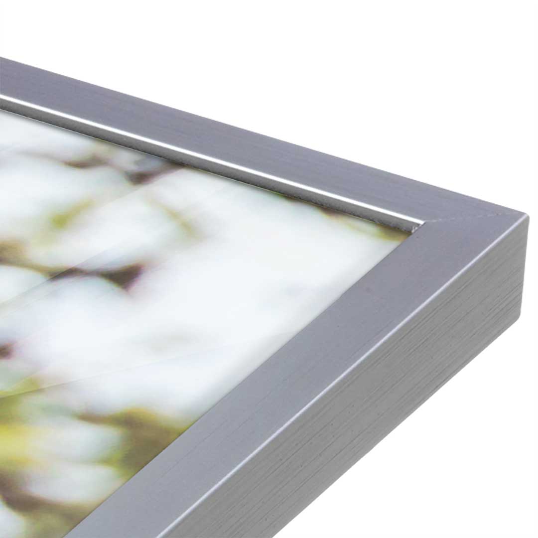[Color:Polished Chrome], Picture of art in a Polished Chrome frame at an angle
