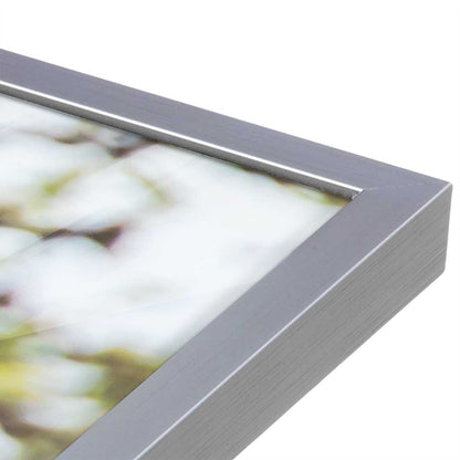 [Color:Polished Chrome], Picture of art in a Polished Chrome frame at an angle