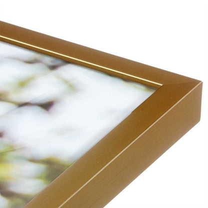 [Color:Polished Gold], Picture of art in a Polished Gold frame at an angle