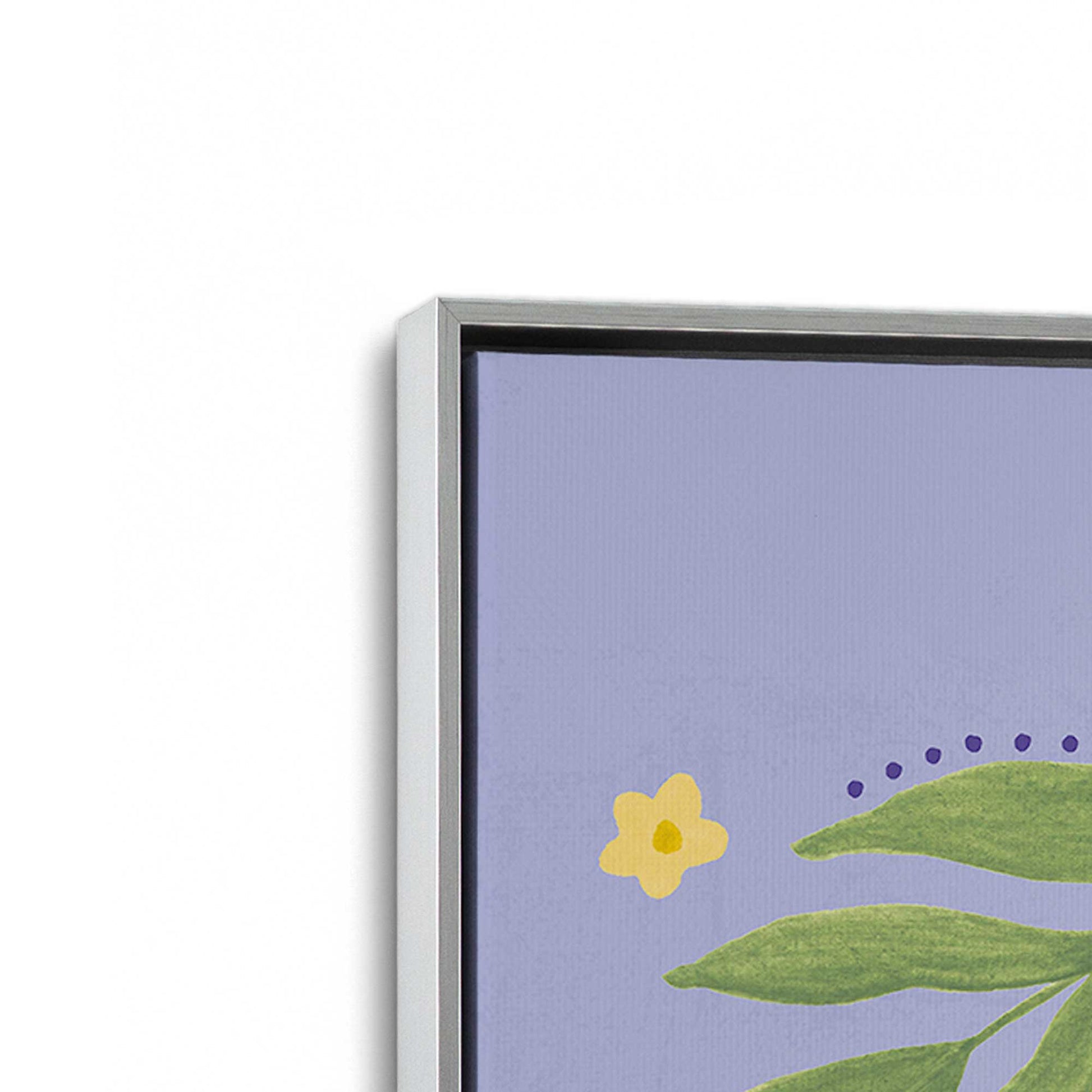 [Color:Polished Chrome], Picture of art in a Polished Chrome frame at an angle