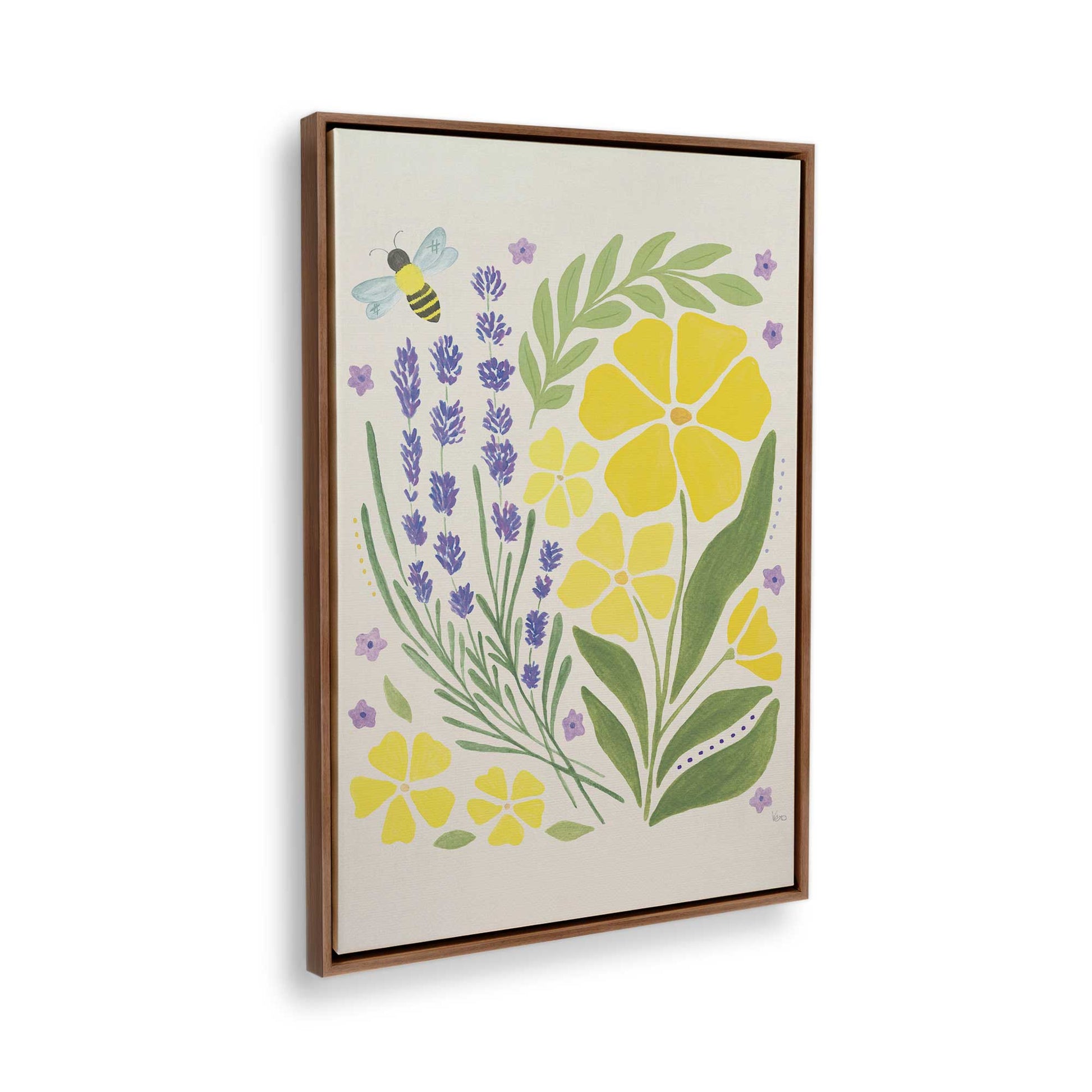 [Color:Walnut], Picture of the corner of the art