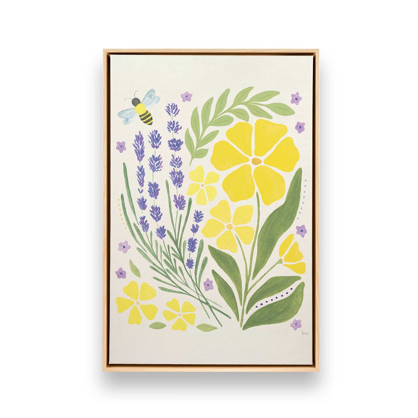 [Color:American Maple], Picture of art in a American Maple frame