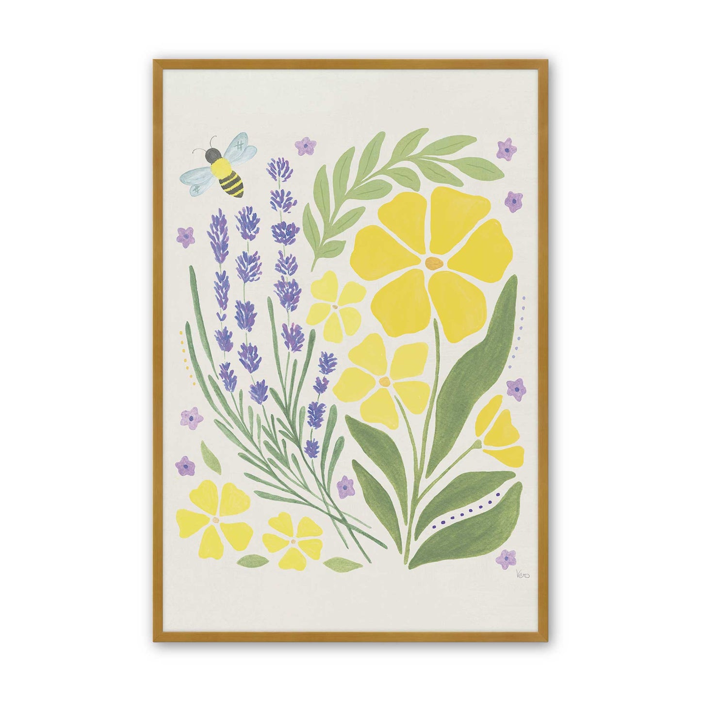[Color:Polished Gold], Picture of art in a Polished Gold frame