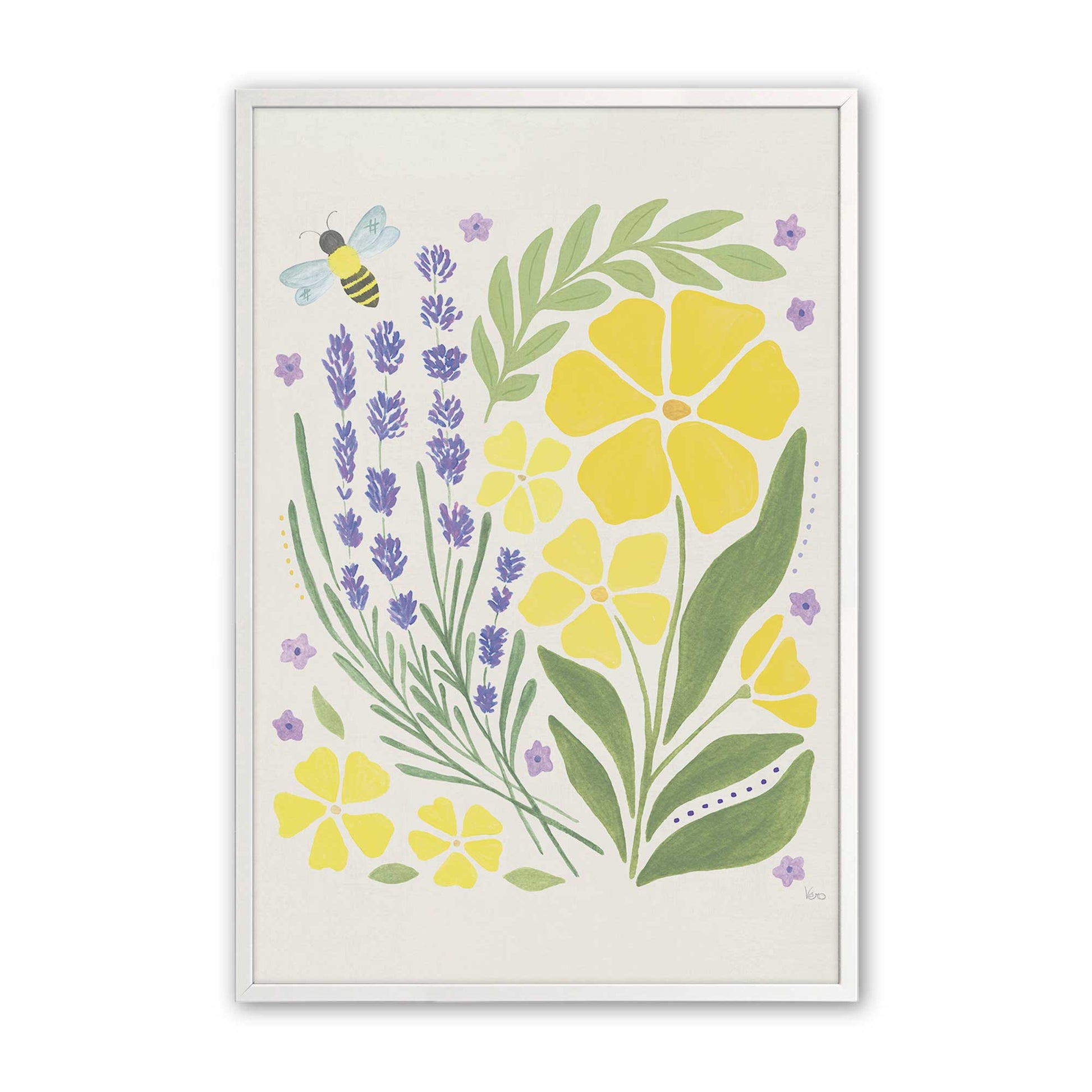 [Color:Opaque White], Picture of art in a Opaque White frame