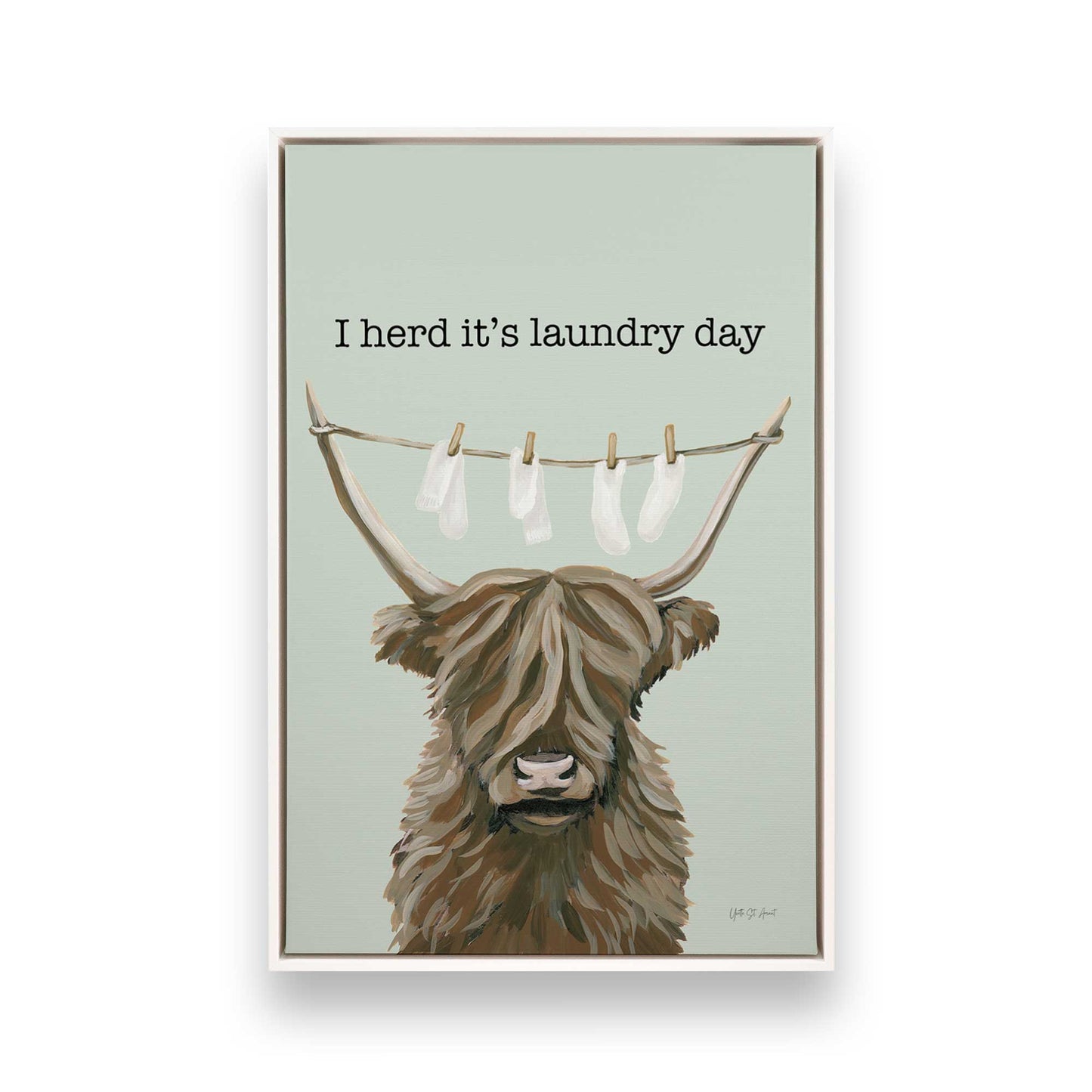 [Color:Opaque White], Picture of art in a White frame