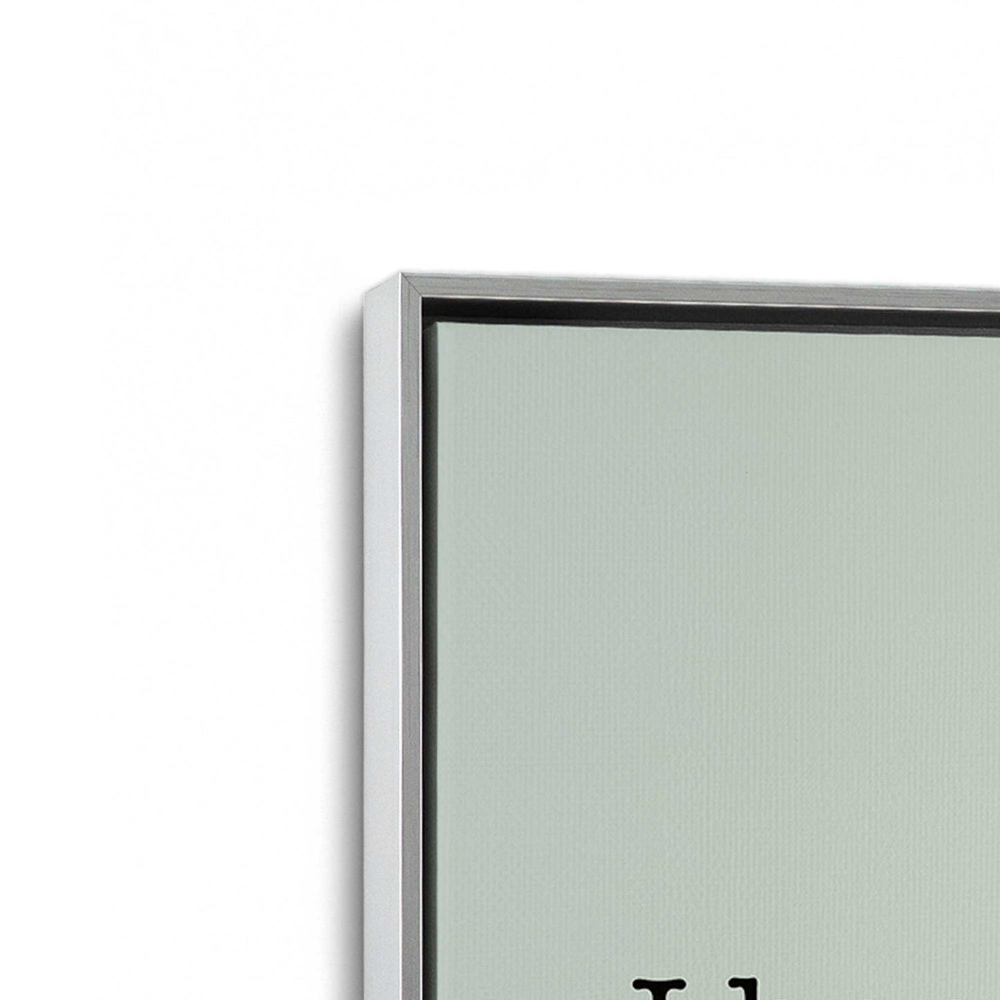 [Color:Polished Chrome], Picture of art in a Polished Chrome frame at an angle