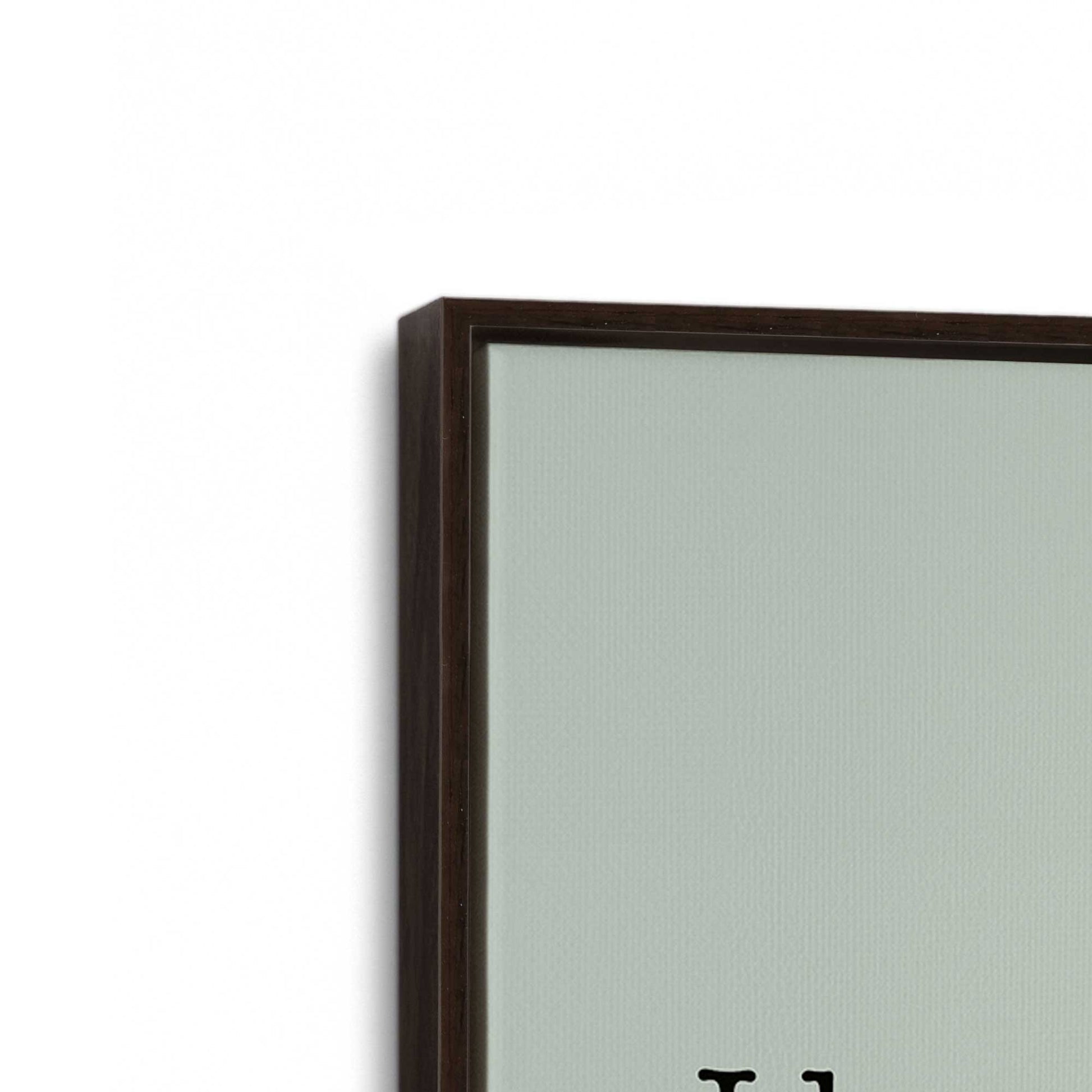 [Color:Espresso], Picture of art in a Espresso frame at an angle