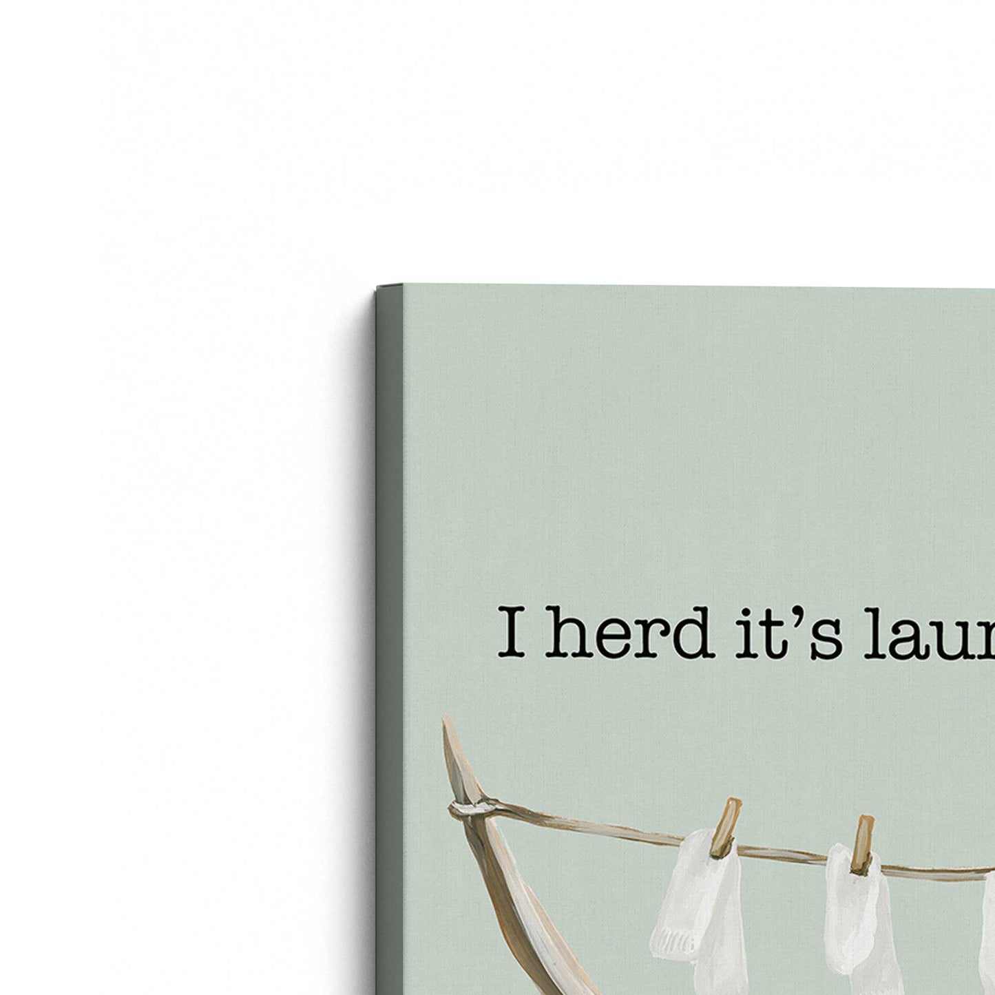 [Color:Stretched Canvas], Picture of the corner of the art