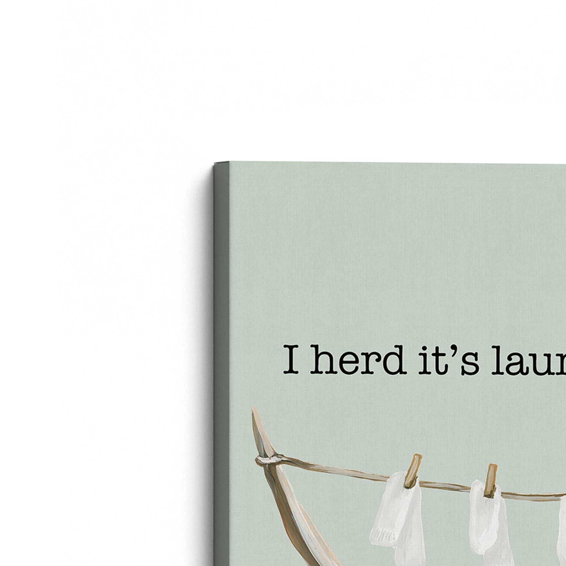 [Color:Stretched Canvas], Picture of the corner of the art