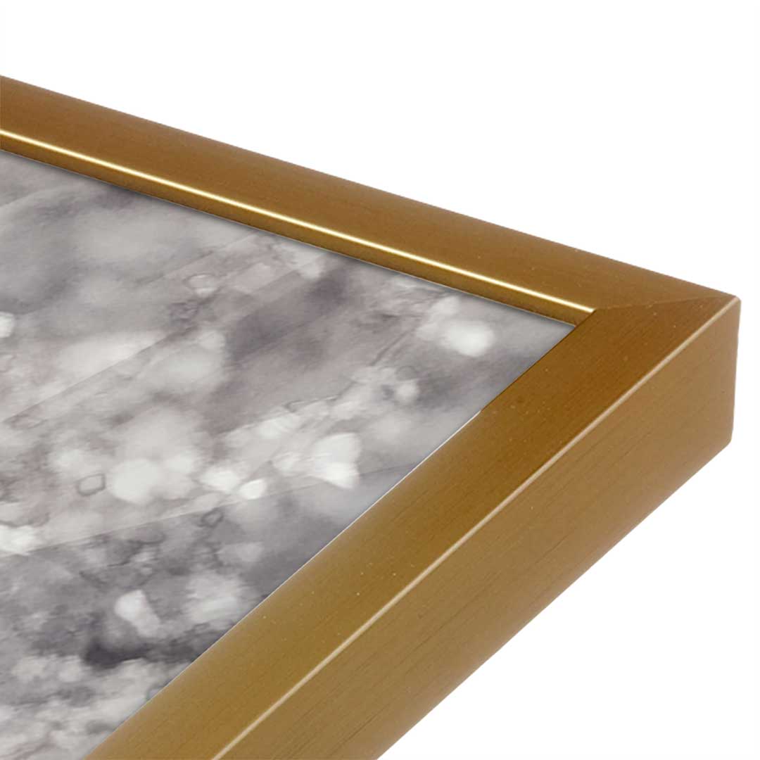 [Color:Polished Gold], Picture of art in a Polished Gold frame at an angle