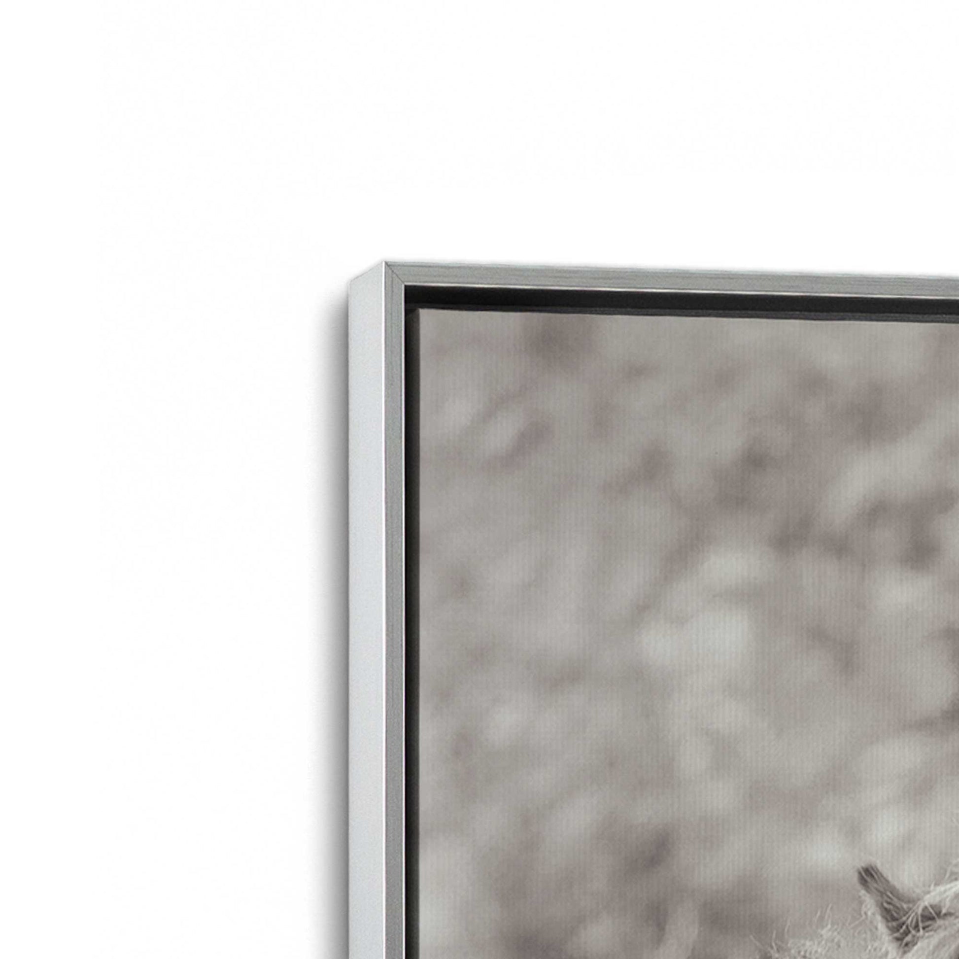 [Color:Polished Chrome], Picture of art in a Polished Chrome frame at an angle