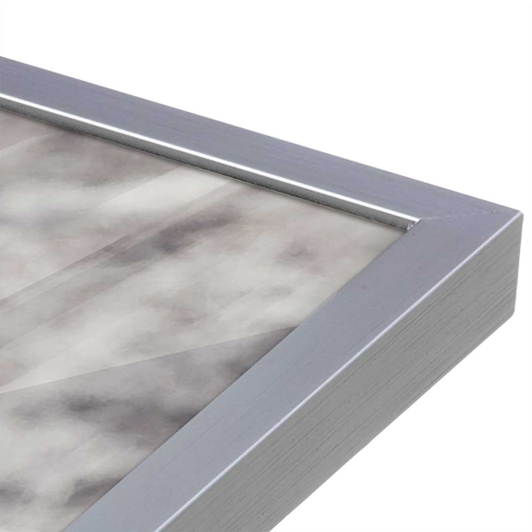 [Color:Polished Chrome], Picture of art in a Polished Chrome frame at an angle