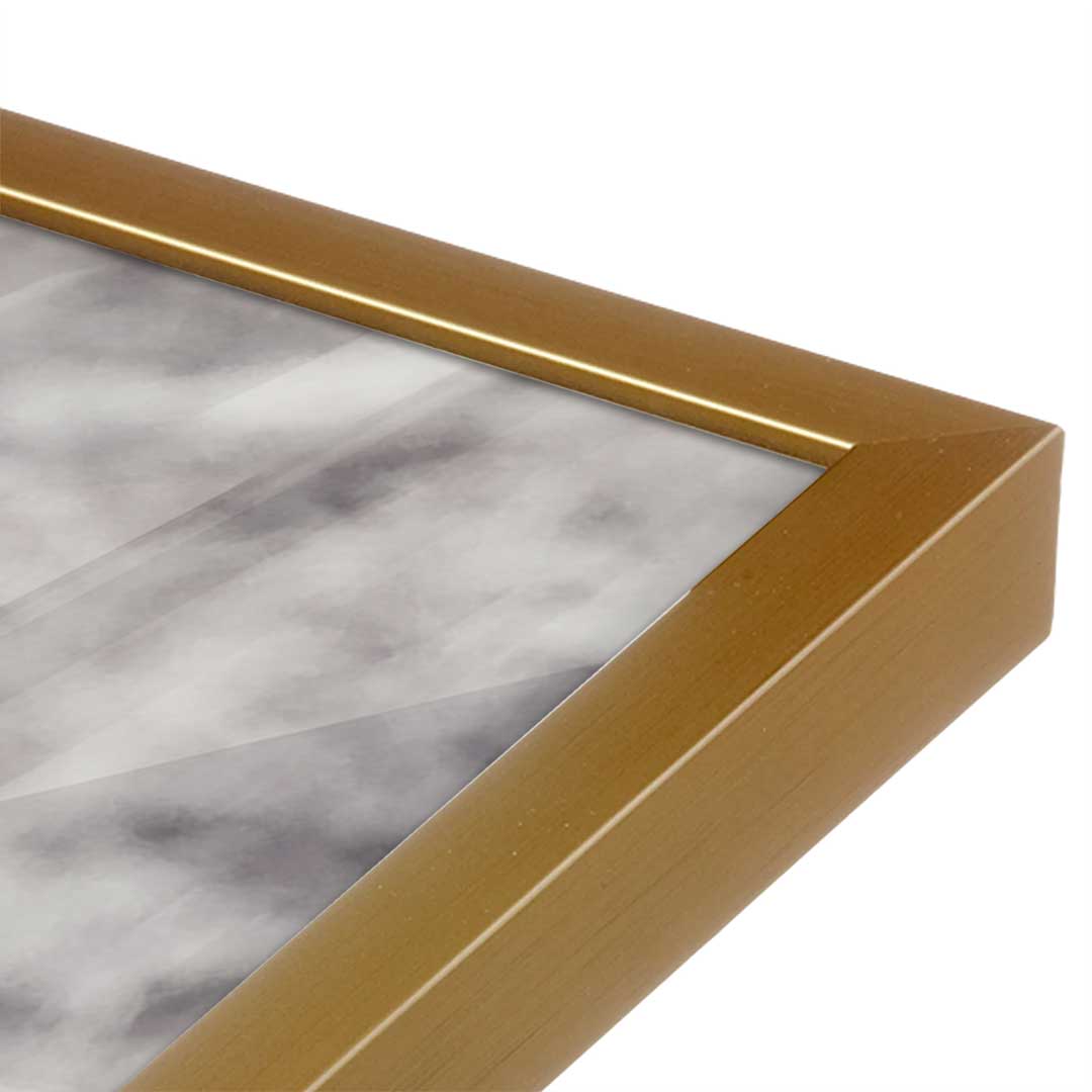 [Color:Polished Gold], Picture of art in a Polished Gold frame at an angle