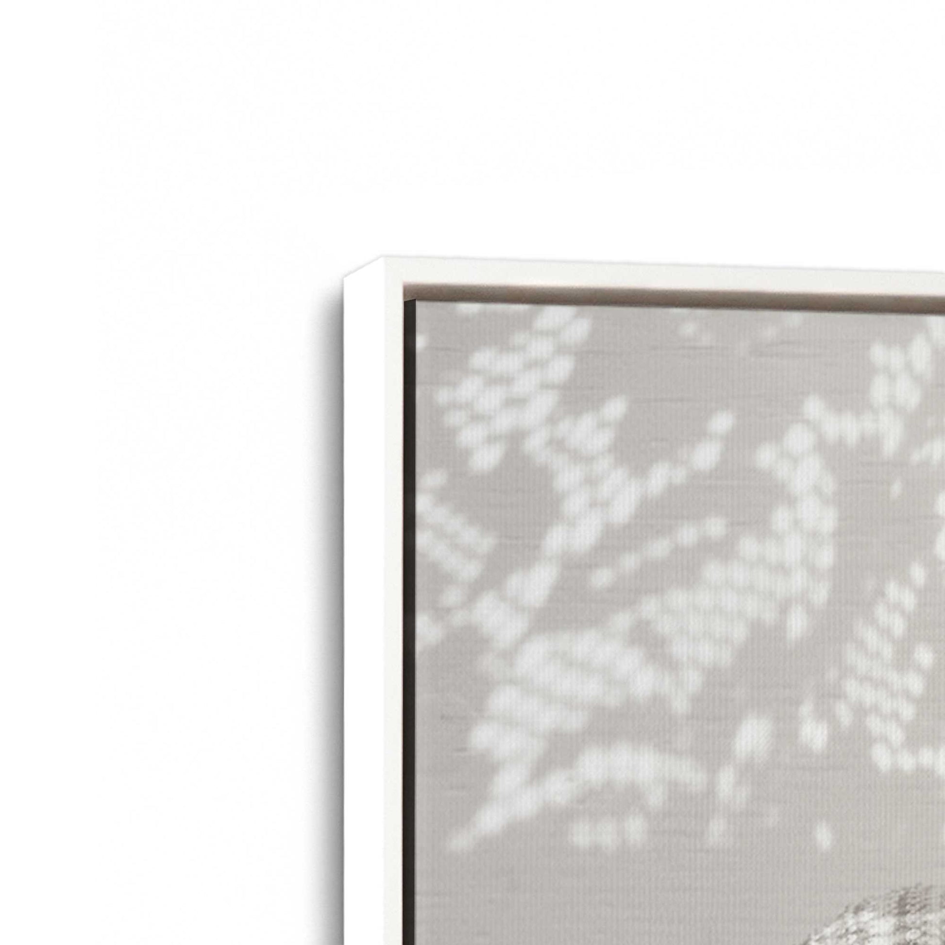 [Color:Opaque White], Picture of art in a White frame at an angle