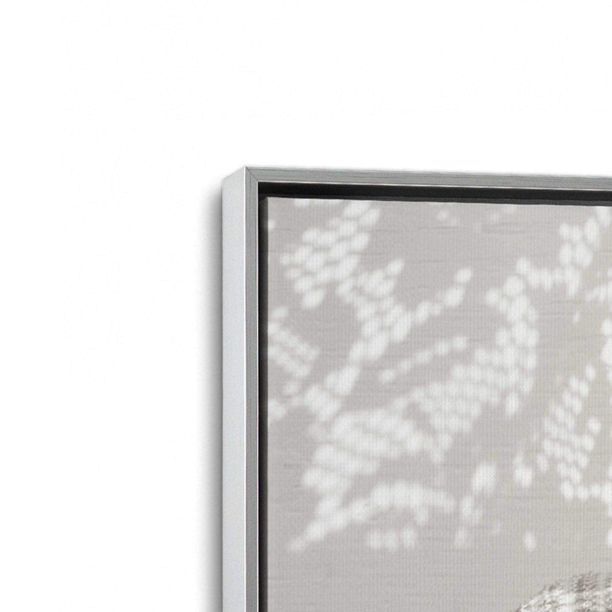 [Color:Polished Chrome], Picture of art in a Polished Chrome frame at an angle